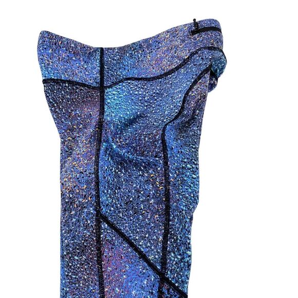Lululemon Activewear Leggings Womens Size 4 Purple Mermaid Strive Elastic Waist - Picture 7 of 12